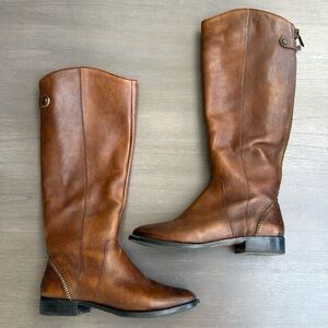 Arturo Chiang leather riding boot cognac 7
